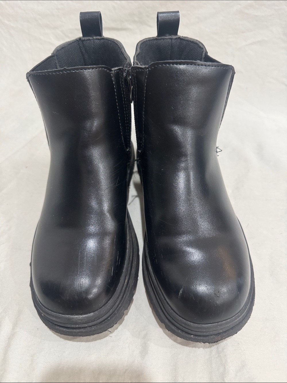 Kids Black Chelsea Boots - Classic Slip-On Style